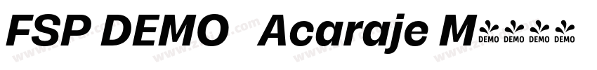 FSP DEMO   Acaraje M字体转换